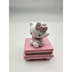 Sanrio Hello Kitty Pink Angel Wings Trinket Box 2003 Rare Small Jewelry Case